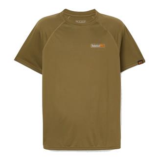 Men's Timberland PRO Wicking Good Sport T-Shirt Burnt Olive