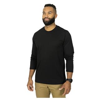 Men's Mission Made Long Sleeve Crew Neck T-Shirts (2 Pack) Black
