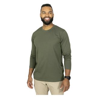 Men's Mission Made Long Sleeve Crew Neck T-Shirts (2 Pack) Olive