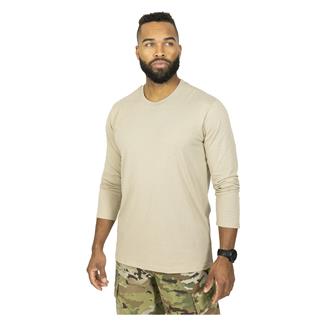 Men's Mission Made Long Sleeve Crew Neck T-Shirts (2 Pack) Desert Sand