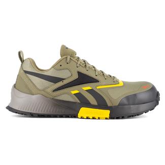 Men's Reebok Lavante Trail 2 Work Composite Toe Army Green / Black / Yellow