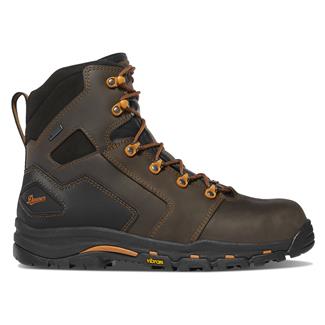 Men's Danner 6" Vicious GORE-TEX Boots Composite Toe Boots Brown / Orange