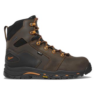 Men's Danner 6" Vicious GORE-TEX Met Guard Composite Toe Boots Brown  /  Orange