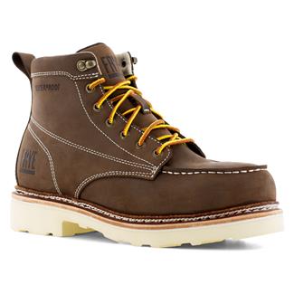 Men's Frye Supply 6" Steel Toe Waterproof Boots Dark Brown