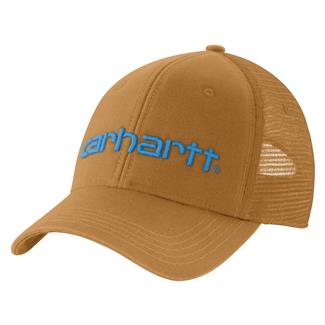 Men's Carhartt Canvas Mesh-Back Logo Graphic Hat Carhartt Brown
