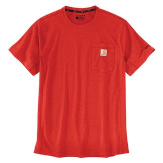 Men's Carhartt Force Relaxed Fit Midweight Pocket T-Shirt Red Barn Heather