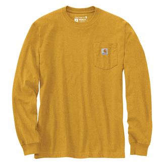 Men's Carhartt Loose Fit Heavyweight Long Sleeve Pocket T-Shirt Honeycomb Heather