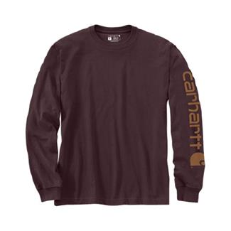 Men's Carhartt Loose Fit Heavyweight Long Sleeve Logo T-Shirt Port