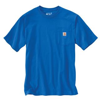 Men's Carhartt Loose Fit Heavyweight Pocket T-Shirt Blue Glow
