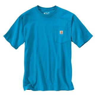 Men's Carhartt Loose Fit Heavyweight Pocket T-Shirt Atomic Blue