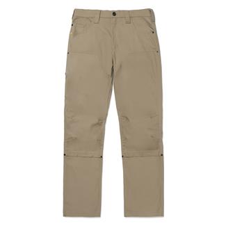 Men's CAT Double Front Stretch Canvas Straight Fit Utility Pants Khaki