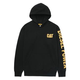 Men's CAT Diesel Power Pullover Hoodie Black