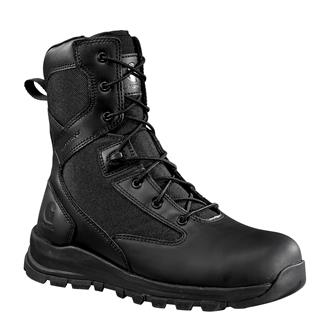 Men's Carhartt 8" Gilmore Composite Toe Side-Zip Waterproof Boots Black