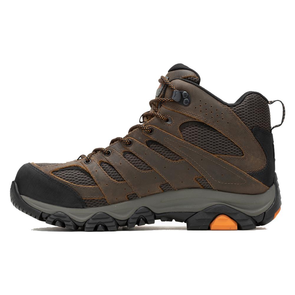 Men s Merrell Work Moab Vertex 2 Mid Waterproof Composite Toe Boots Work Boots Superstore WorkBoots