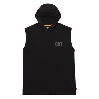 Men's CAT Hooded Sleeveless T-Shirt Black