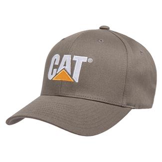 Men's CAT Trademark Stretch Fit Hat Gray