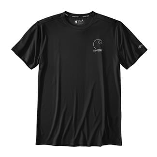 Men's Carhartt Force Sun Defender Lightweight Logo Graphic T-Shirt Black