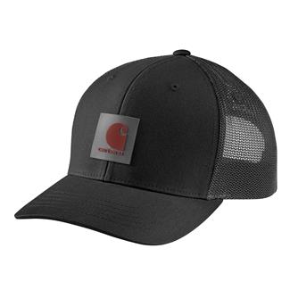 Men's Carhartt Rugged Flex Twill Mesh-Back Logo Patch Cap Black