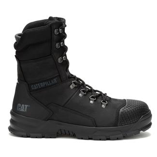 Men's CAT 8" Accomplice X Steel Toe Waterproof Boots Black