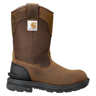 Women's Carhartt 11" Ironwood Wellington Alloy Toe Waterproof Boots Brown