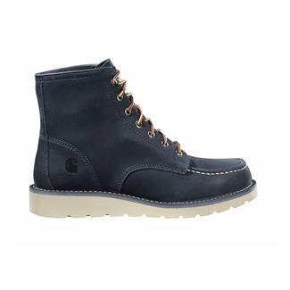 Men's Carhartt 6" Moc Toe Wedge Waterproof Boots Navy