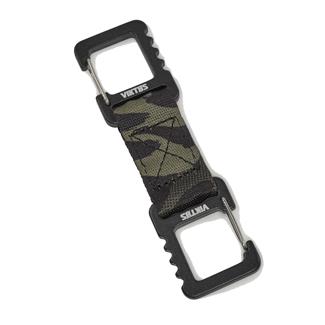 Viktos Double Springlock Keychain Black Camo