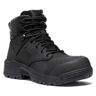 Men's Keen Utility 6" Evanston Carbon Toe Waterproof Boots Black