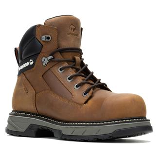 Men's Wolverine 6" Reforce Composite Toe Waterproof Work Boots Cashew