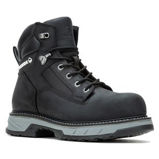 Men's Wolverine 6" Reforce Composite Toe Waterproof Work Boots Black