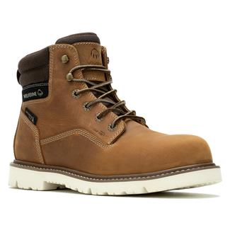 Men's Wolverine 6" Revival Composite Toe Waterproof Work Boots Wheat