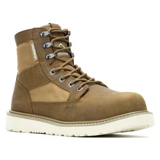 Men's Wolverine 6" Unlined Canvas Trade Wedge Composite Toe Boots Coyote
