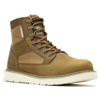 Men's Wolverine 6" Unlined Canvas Trade Wedge Work Boots Coyote