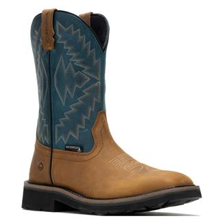 Men's Wolverine Rancher Arrow Steel Toe Waterproof Boots Blue