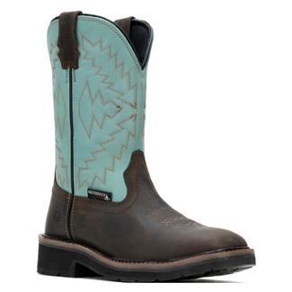 Women's Wolverine Rancher Arrow Steel Toe Waterproof Boots Aqua