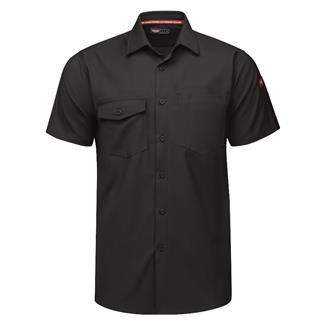 Men's Red Kap Cooling Performance Woven Work Shirt Black