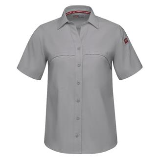 Women's Red Kap Cooling Performance Woven Work Shirt Gravel