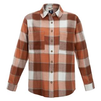 Women's Vertx Valley Flannel Brick Red Paned Plaid