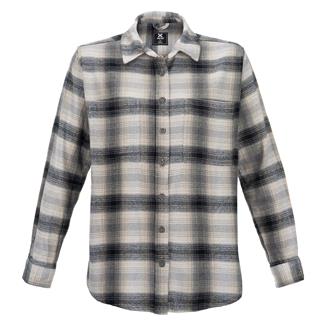 Women's Vertx Valley Flannel Black & White Ombre Plaid