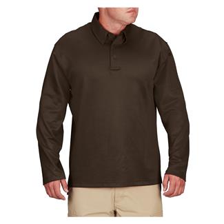 Men's Propper Long Sleeve ICE Performance Polos Brown