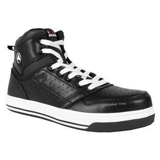 Men's Airwalk Arena Mid Composite Toe Boots Black / White