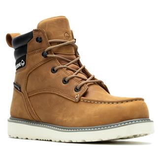 Men's Wolverine Trade Wedge Moc-Toe Waterproof Boots Wheat