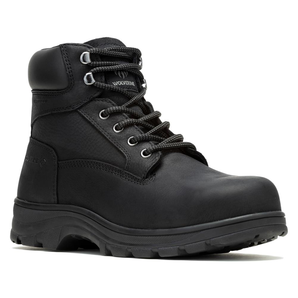 Wolverine Men s Carlsbad Steel Toe WP Work Boot Black W231124 5 Medium Black