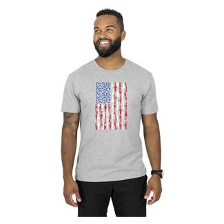 Men's Mission Made Gun Flag T-Shirt Heather Gray