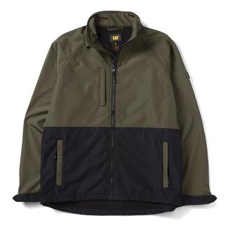 Men's CAT Ripstop Softshell Jacket Army Moss
