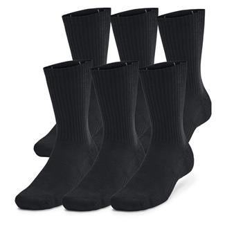 Under Armour Training Cotton 6-Pack Crew Socks Black