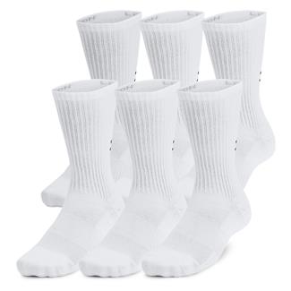 Under Armour Training Cotton 6-Pack Crew Socks White