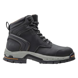 Men's Timberland PRO 6" Stockdale Alloy Toe Boots Black