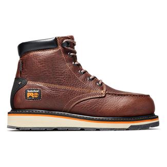 Men's Timberland PRO 6" Gridworks Alloy Toe Waterproof Boots Medium Brown
