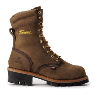 Men's Thorogood 9" Logger USA Steel Toe Waterproof Boots Studhorse