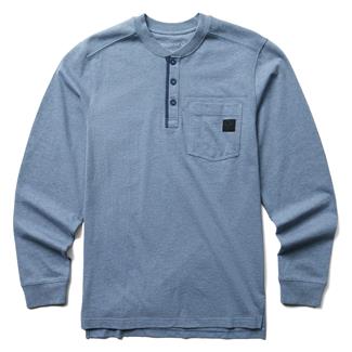 Men's Wolverine Guardian Cotton Long Sleeve Henley Blue Heather